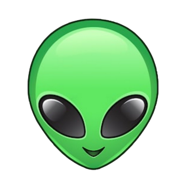 Голова зелёного инопланетянина