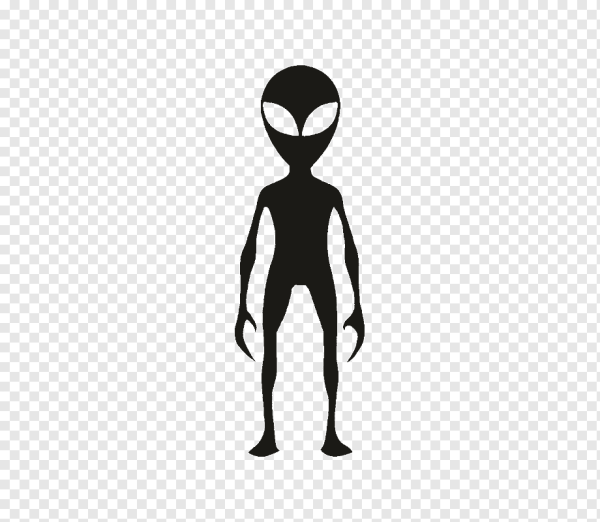 Силуэт инопланетянина