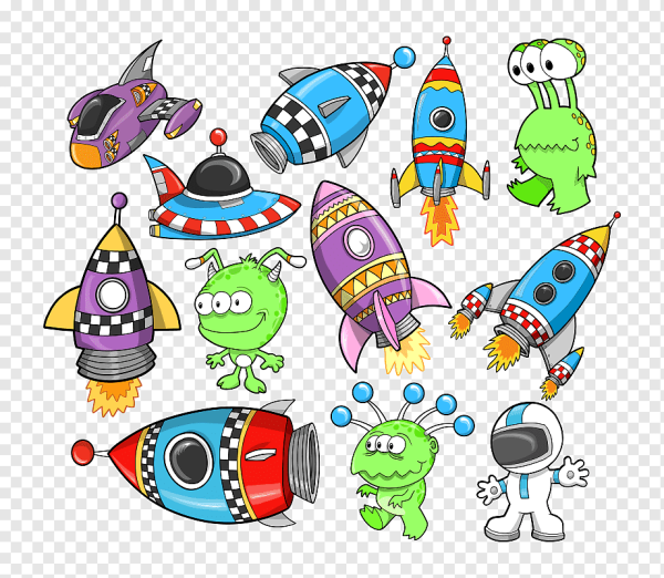 Наклейки на тему космос