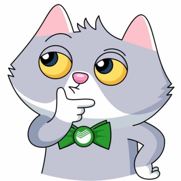 Сбер кот Стикеры