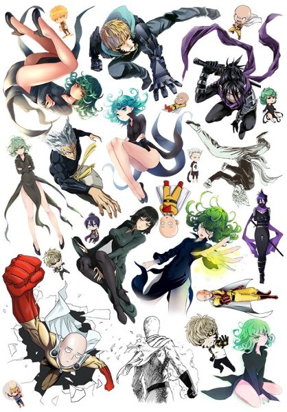 Наклейки one Punch man
