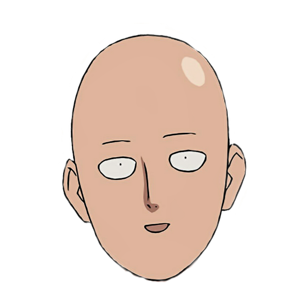 One Punch man лицо Сайтамы