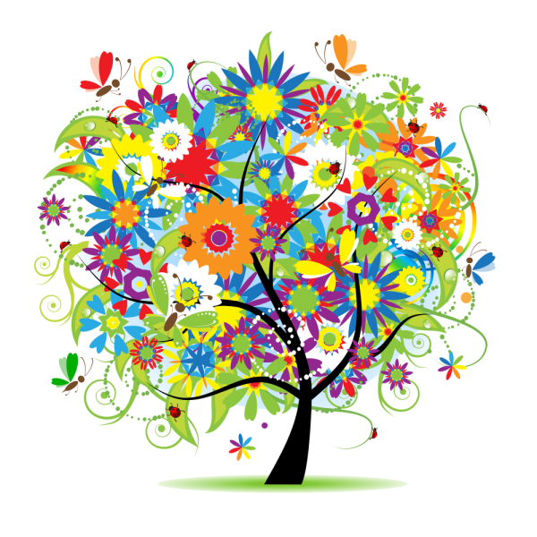 Цветное дерево