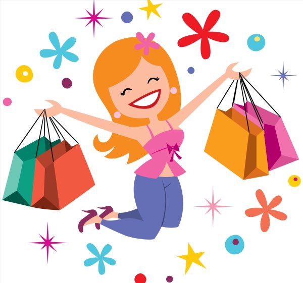 Девочка с покупками