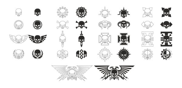 Warhammer 40000 Адептус Астартес символ