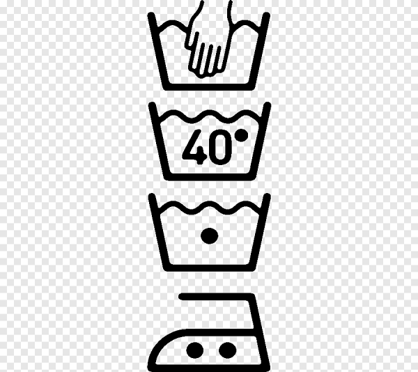 Значки стирки вектор