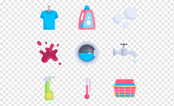 Прачечная значок вектор