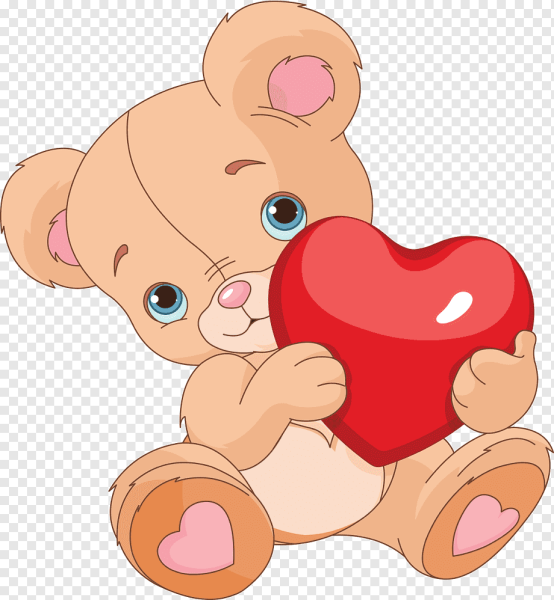 Грустный Медвежонок с сердечком