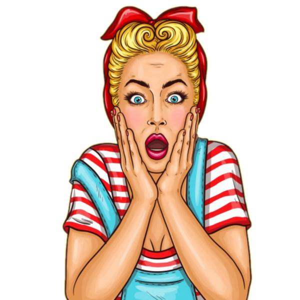 Женщина в стиле поп арт