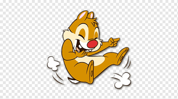 Стикер хихикает