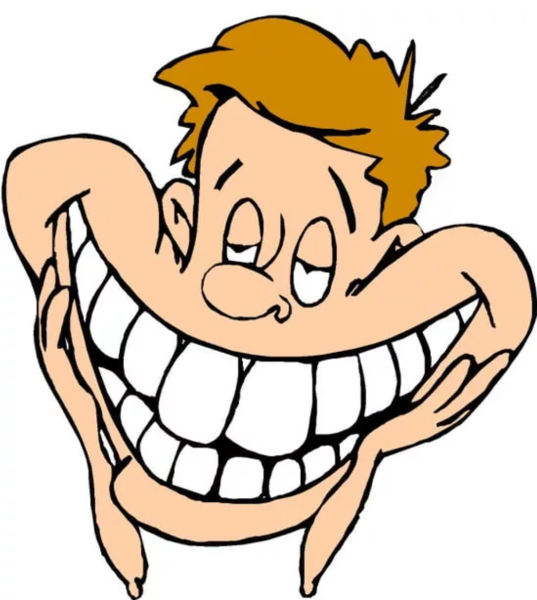 Мультяшка смеется