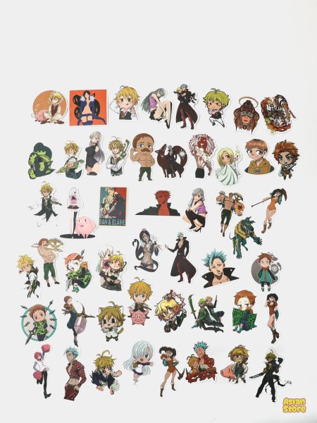 Наклейки 7 смертных грехов