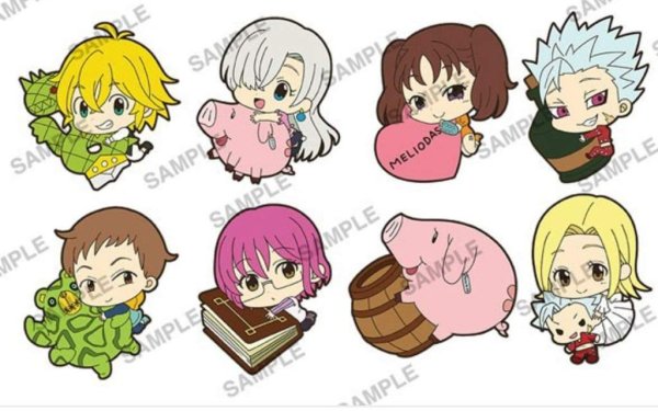 Наклейки аниме семь смертных грехов