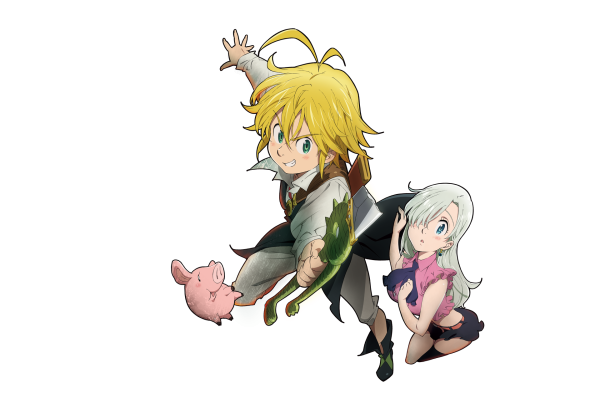 Мелиодас и Элизабет в полный рост