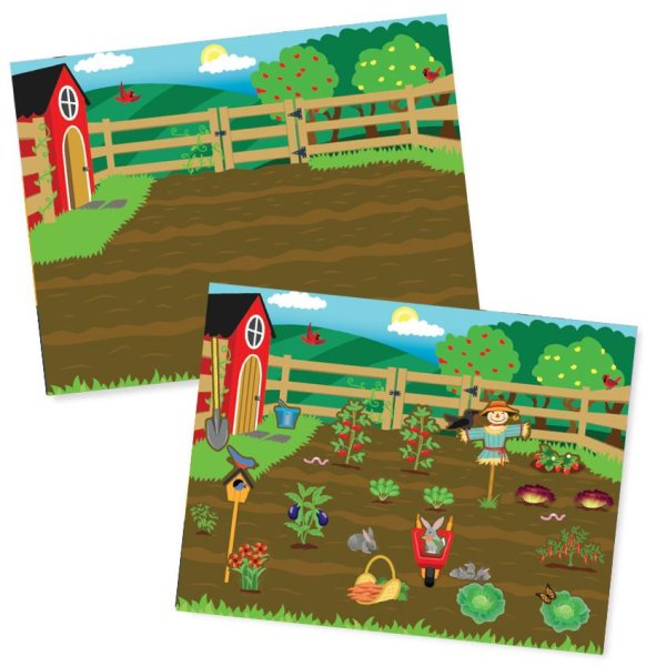 Melissa & Doug набор стикеров с фоном домик для игр