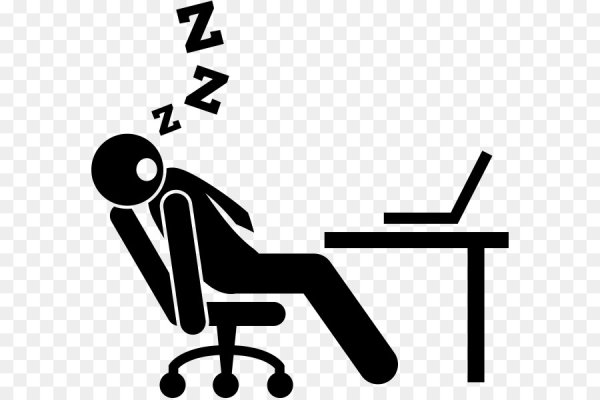 Черный человечек за компьютером