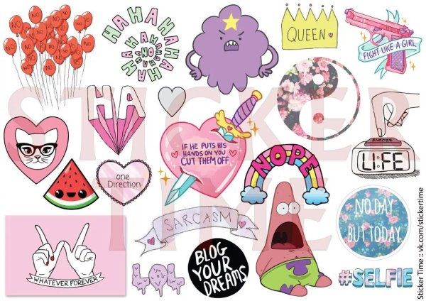 Стикеры для личного дневника