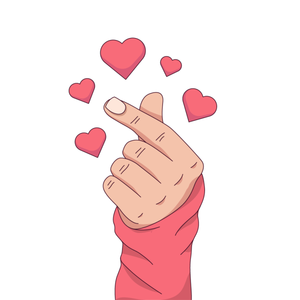 Сердечко пальцами