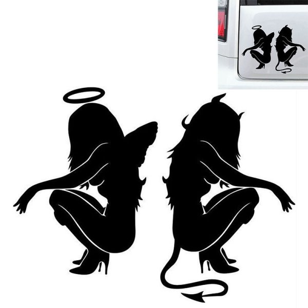 Наклейка демон на авто