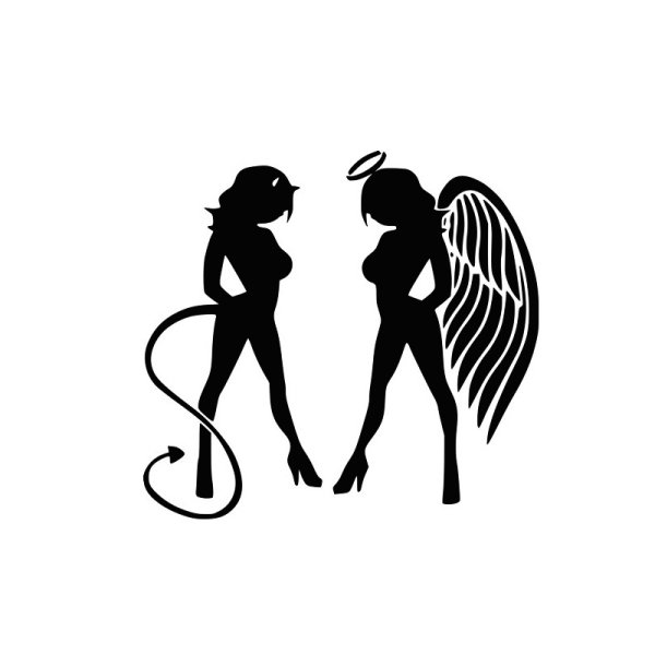 Наклейки на авто силуэт девушки