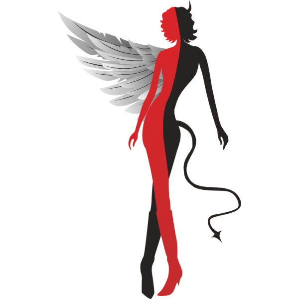 Силуэт женщины в Красном