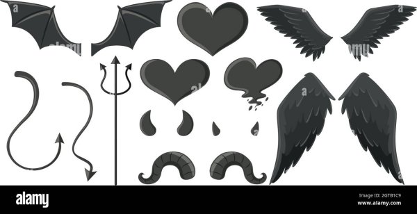 Демонические Крылья маленькие лёгкие