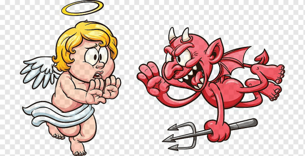 Ангелочек и чертенок