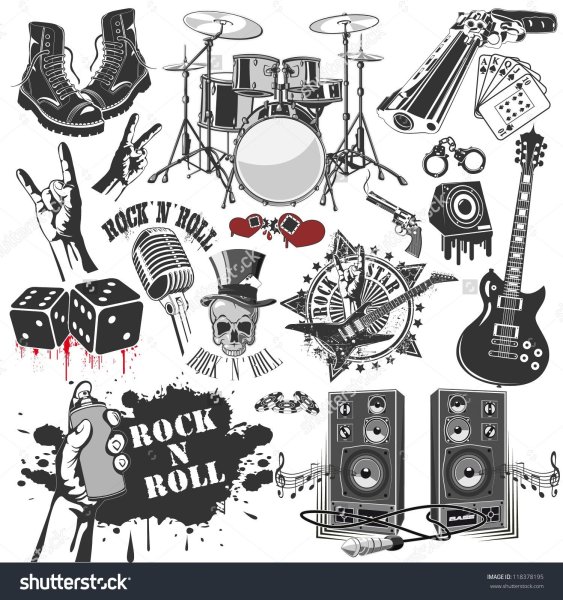 Стикеры связанные с роком