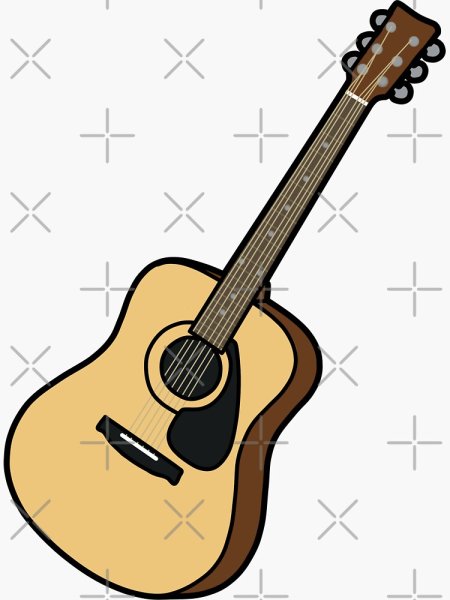 Электрогитара стикер