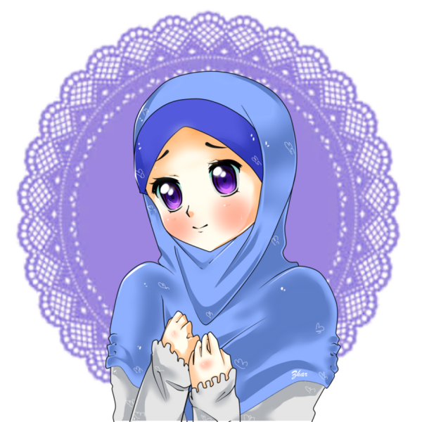 Стикер мусульманка