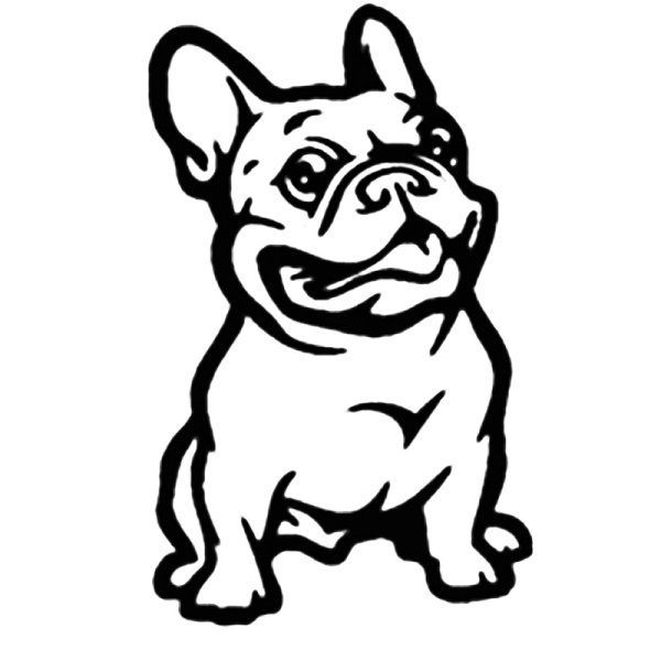 Наклейка французский бульдог