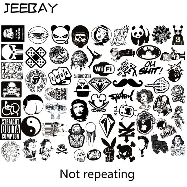 Черные наклейки