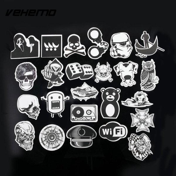 Черные наклейки