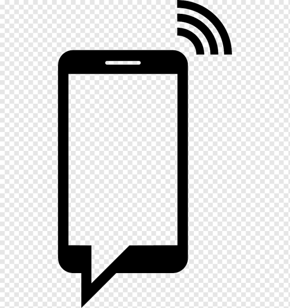 Значок телефона белый