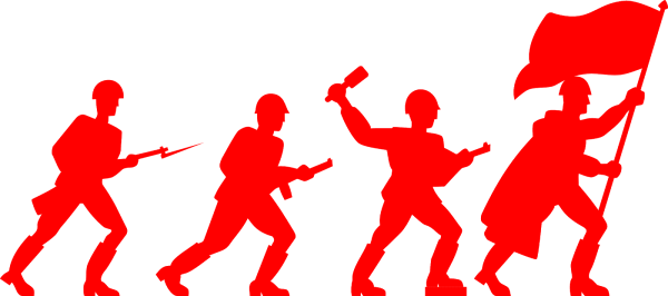 Силуэт советского солдата