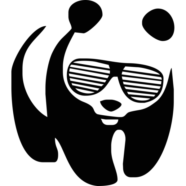 Панда в очках