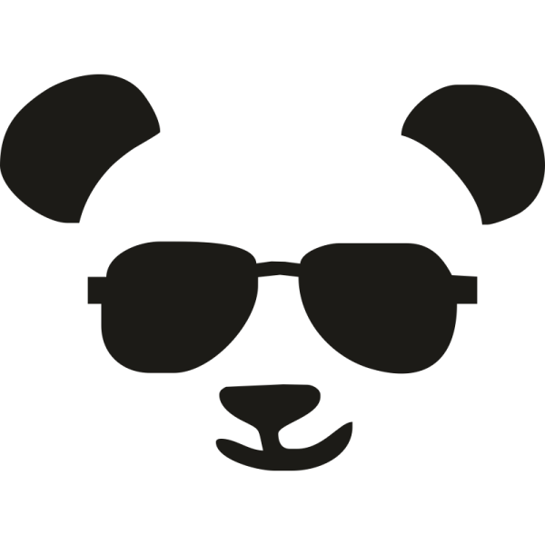 Панда в очках