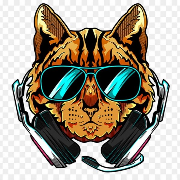 Кот геймер арт