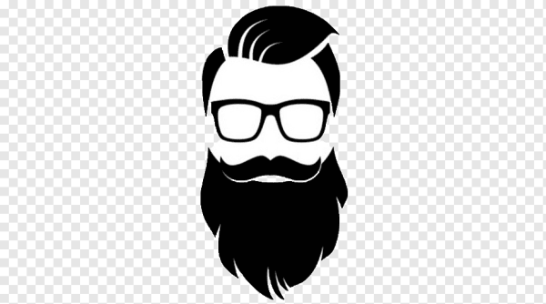 Лицо с бородой вектор