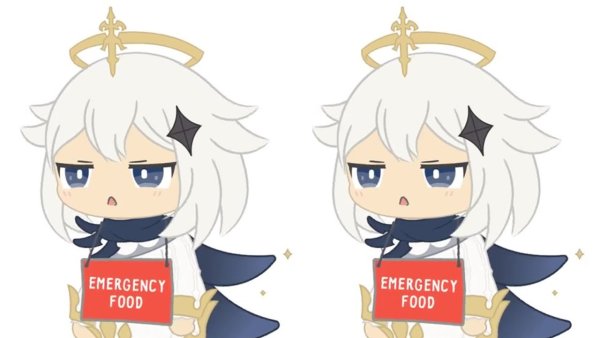 Genshin Impact Paimon Emergency food