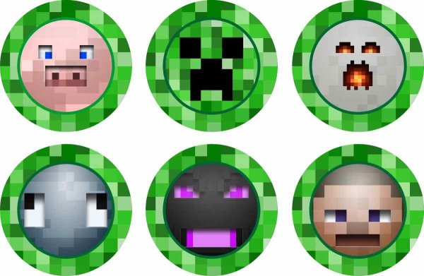 Круглые персонажи из МАЙНКРАФТА