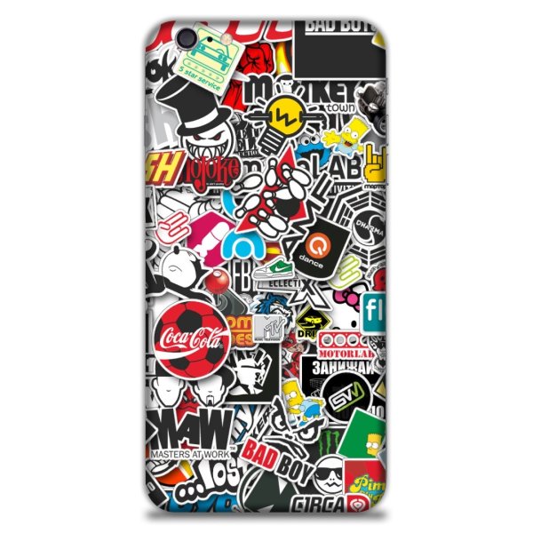 Чехол-наклейка Skinz виниловый для iphone 6 Plus Sticker Bomb Bad boy