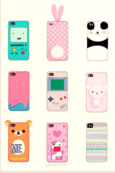 Милые наклейки на чехол