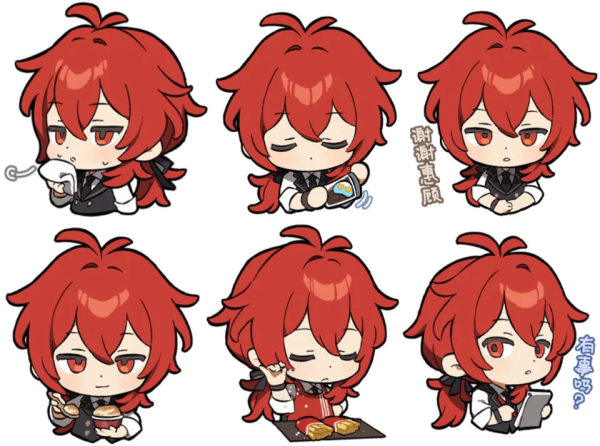 Альбедо в полный рост Геншин