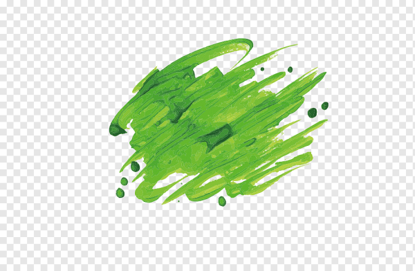 Зеленый мазок краски