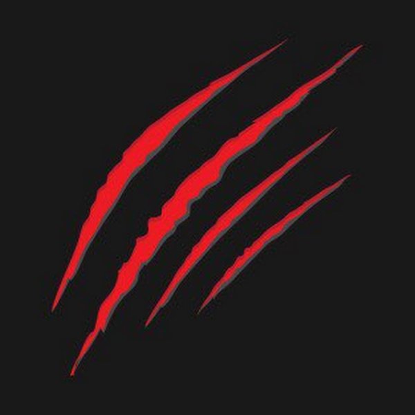 Наклейка след от когтей