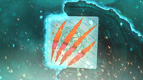 Наклейка шрамы голографическая