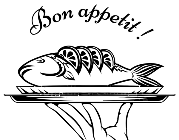 Картина приятного аппетита с рыбой