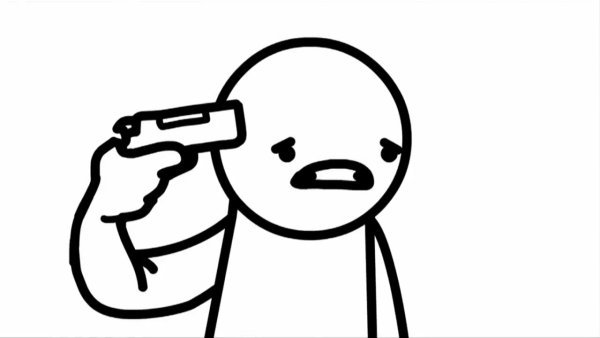 Стикер застрелиться