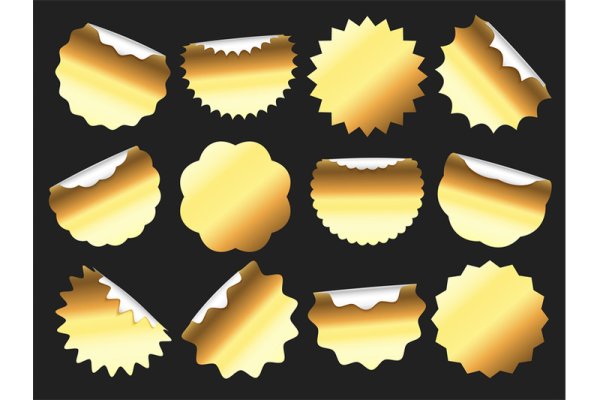 Золотая наклейка премиум